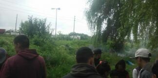 Incidentes en Barrio La Matera por una toma de terrenos Incidentes en Barrio La Matera por una toma de terrenos