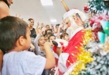 Papa Noel en el CIC de La Paz