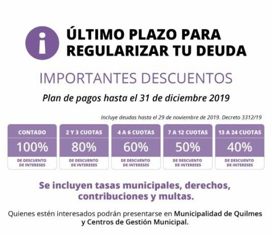 100% de descuento de interés por mora cancelando deuda municipal en Diciembre