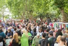 Talleres barriales mostraron sus trabajos en la Plaza San Martín