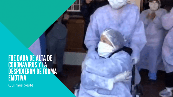 Fue dada de alta de Coronavirus y la despidieron de forma emotiva