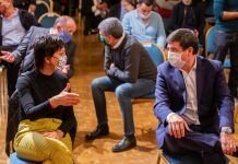 Mayra Mendoza acompañó a Andrés Larroque en su jura como ministro