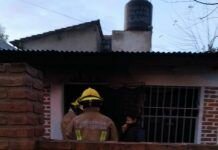 Incendio en una vivienda de Villa La Florida