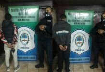 Robaron una camioneta y cometieron varios robos pero terminaron detenidos