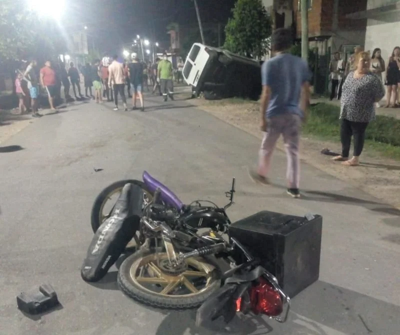 Tremendo accidente en calle 887
