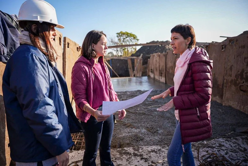 Mayra Mendoza supervisó una obra hidráulica en la Ribera de Quilmes