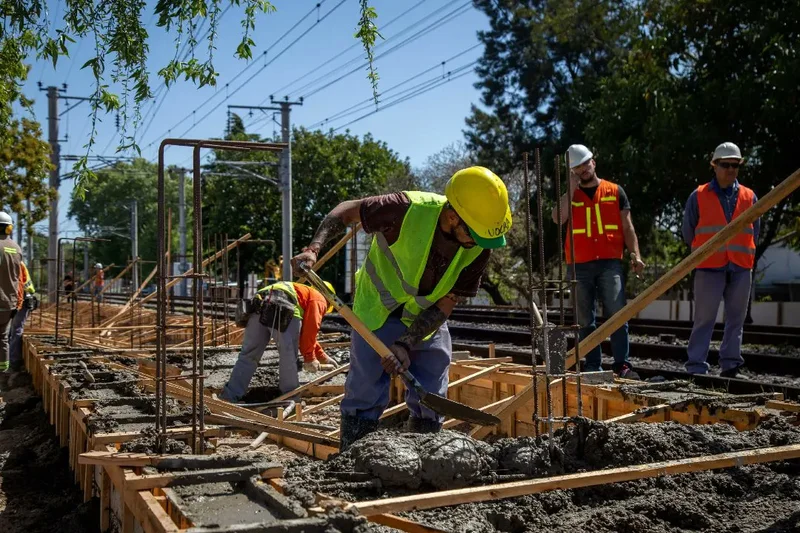 Obras en la nueva estación de trenes Quilmes Sur Obras en la nueva estación de trenes Quilmes Sur