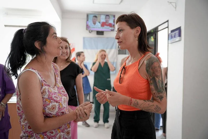 Mayra Mendoza en el CIC de Barrio La Paz