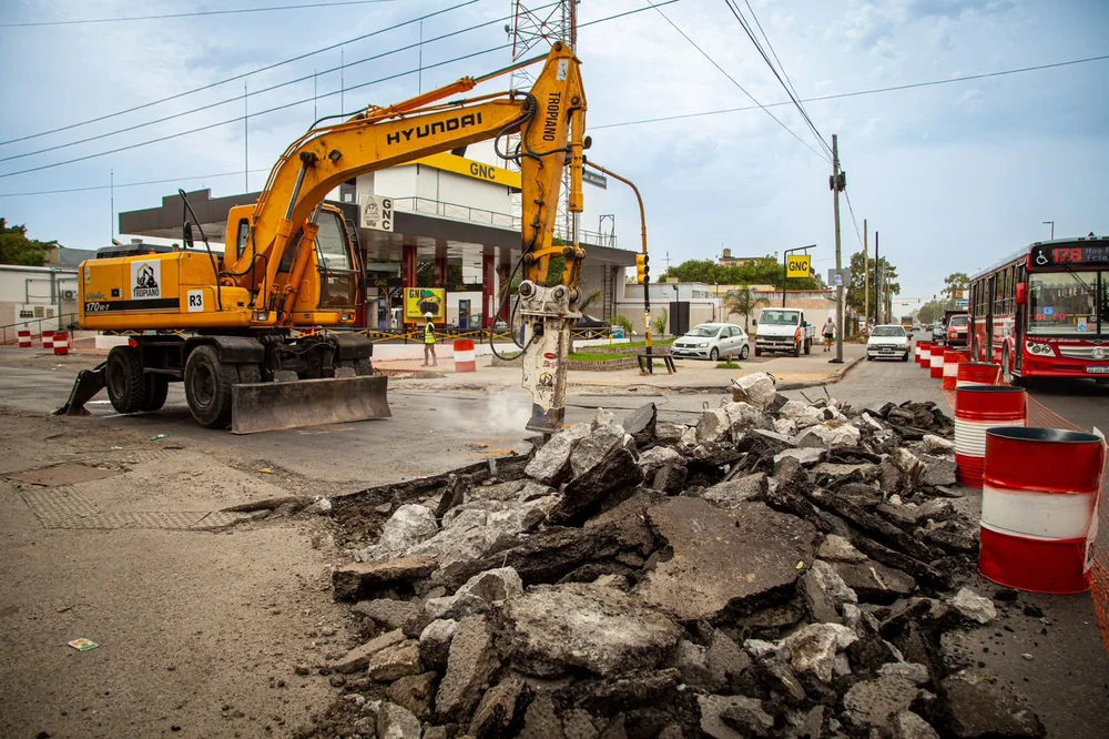 Comenzó la obra de repavimentación de avenida Zapiola