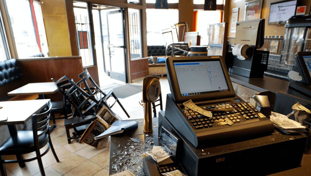 Robo relámpago a un café de Capital: se llevaron dinero, un celular y una notebook