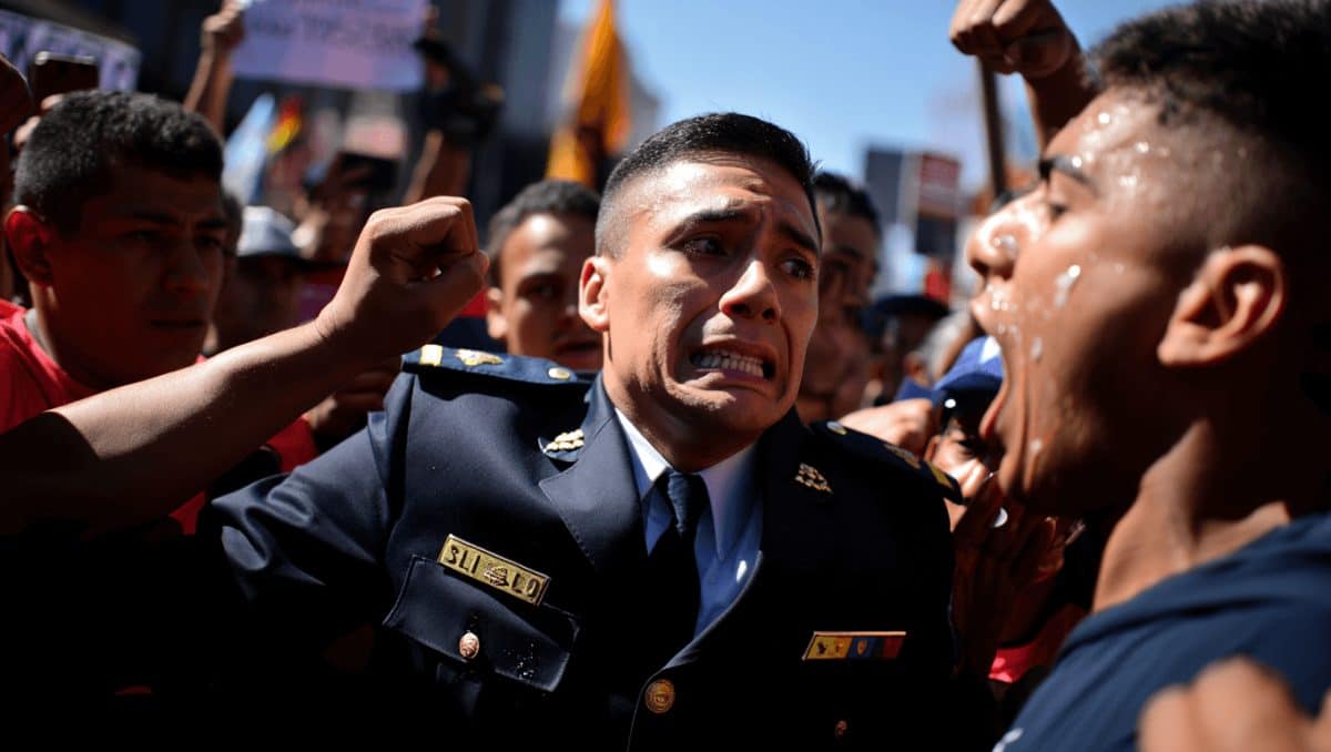 Santa Fe: agredieron y escupieron al jefe de la policía durante la protesta en Rosario