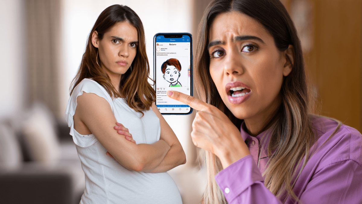 Al hueso.  Juana Repetto cruzó a una seguidora que cuestionó el dibujo de su hijo: Las hormonas no están para bollos