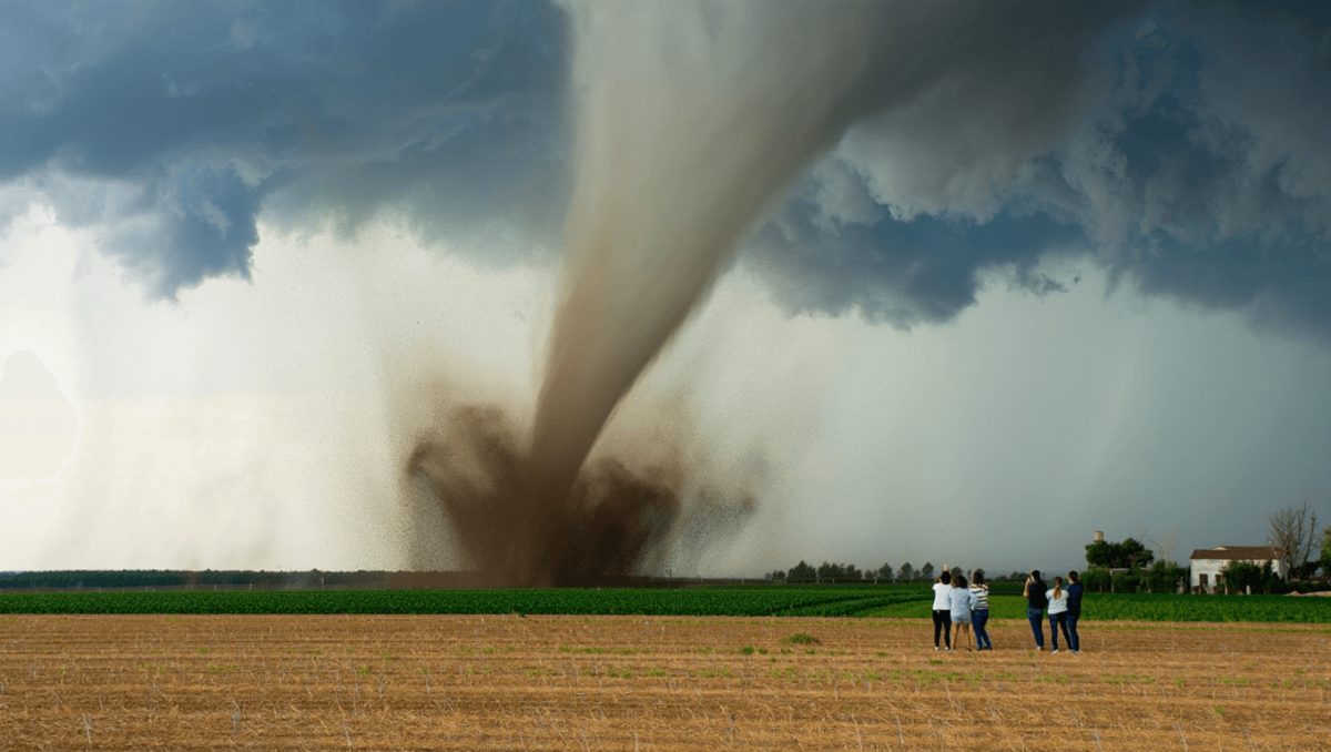 Un sorpresivo tornado asustó a todos en Catamarca: el fenómeno se originó en una zona rural de Aconquija