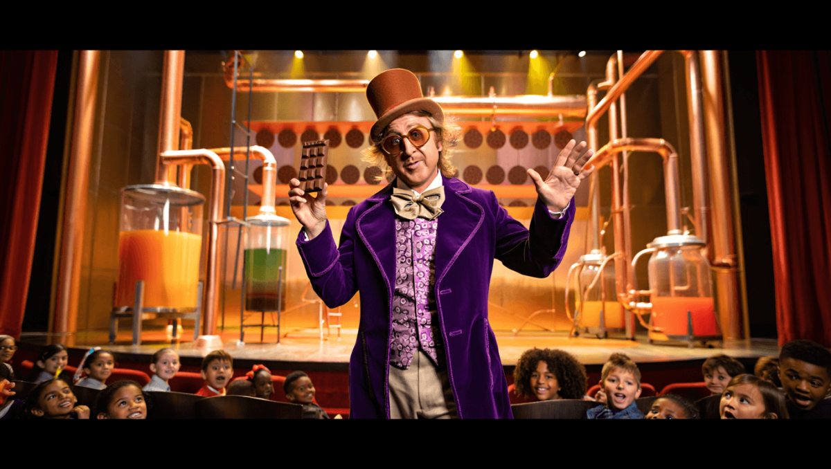 Charlie y la fábrica de chocolate convirtió la calle Corrientes en un musical: el adelanto de magia, dulces y canto