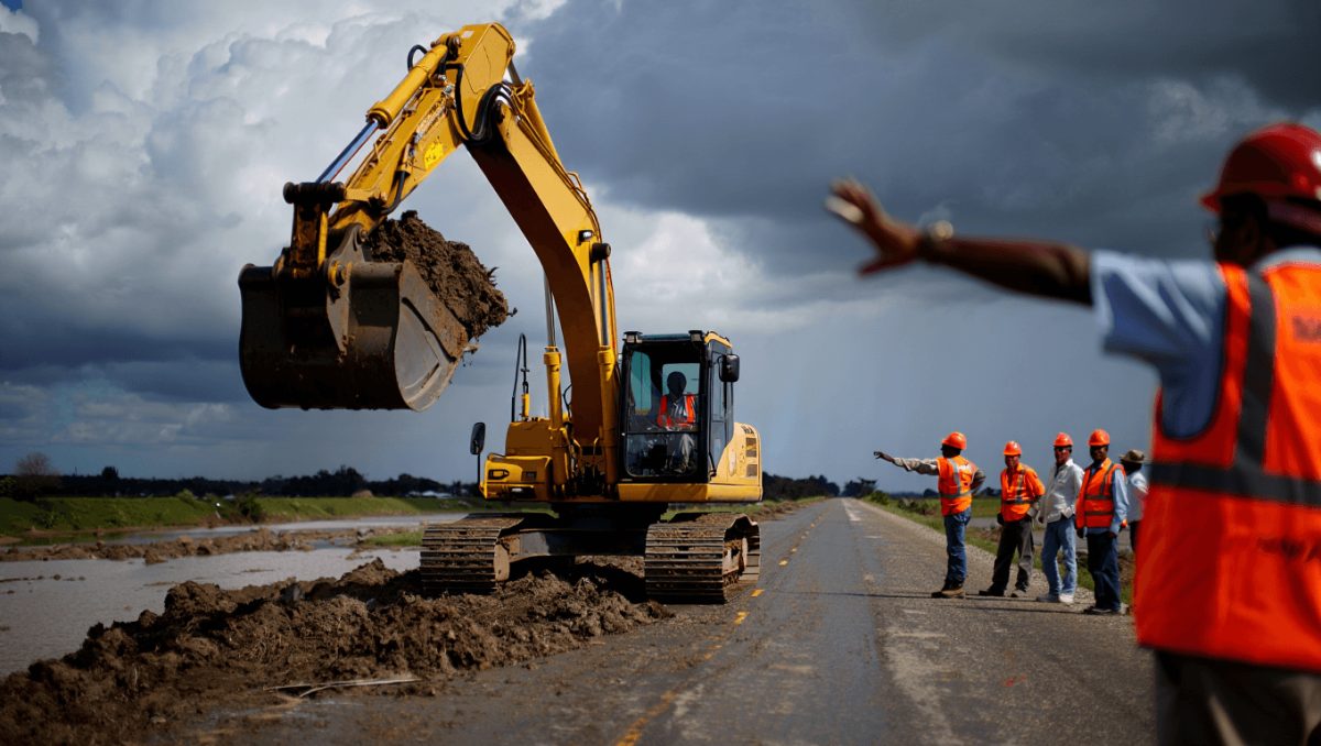 Avanzan obras viales para recuperar caminos en la provincia, tras las inundaciones