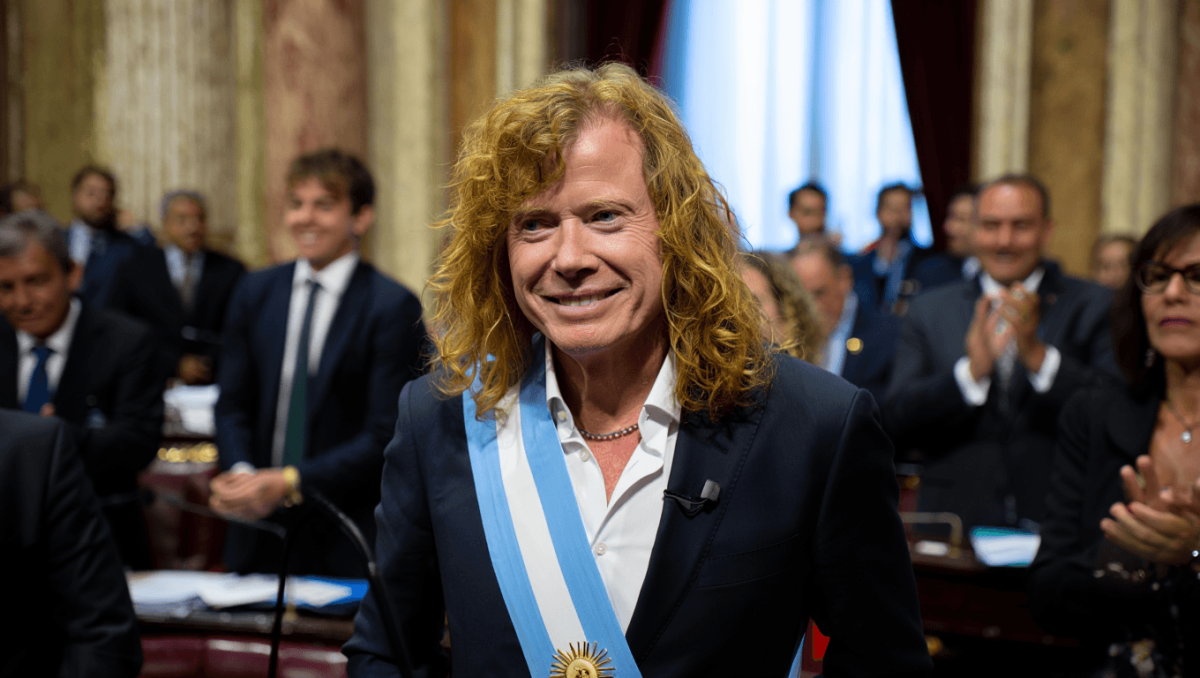 Ícono. Dave Mustaine, líder de Megadeth, fue declarado Huésped de Honor por la Legislatura porteña