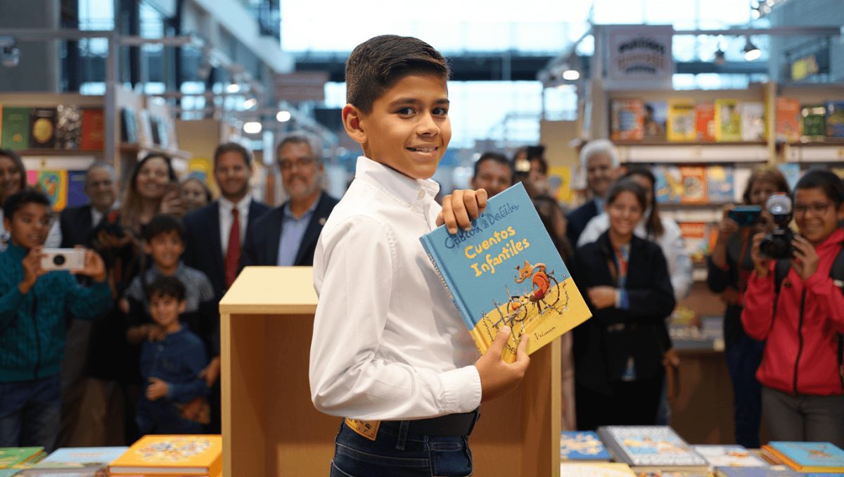 “A mis amigos les recomiendo que lean”: la historia de Ginno, el autor más jovencito de esta Feria del Libro